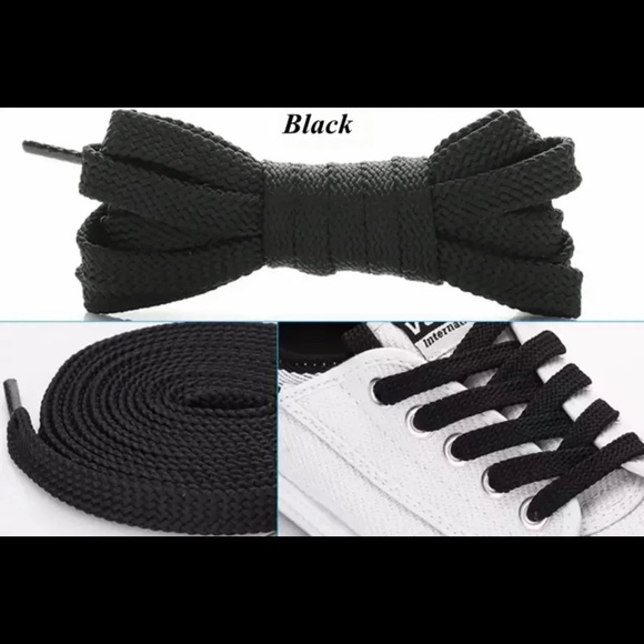 Black Shoelaces 100Cm ford shoes accessories brand new never used ONLY ONE - Picture 2 of 4